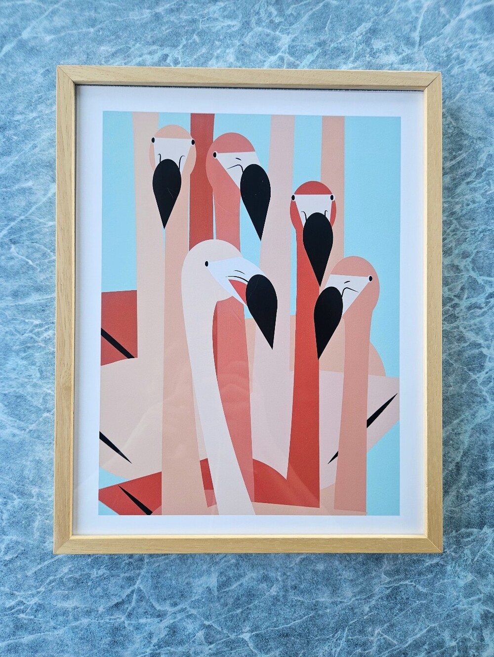 The Flamingos Are Staring Art Print